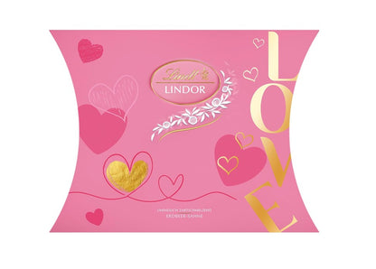 Lindt LINDOR Cushion Strawberry & Cream 162g – 13 Chocolate Balls