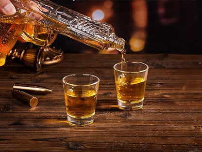 Premium Whisky Decanter Set - with Shot Glasses & Accessories