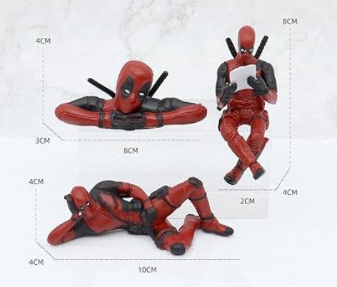 Deadpool Anime Figures 3-Piece Set - Car Decoration