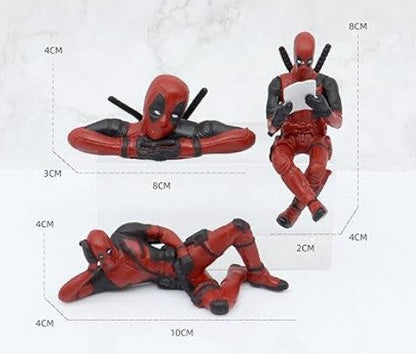 Deadpool Anime Figures 3-Piece Set - Car Decoration