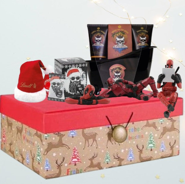 Deadpools ultimatives Urlaubs-Überlebenspaket – Schokolade, Wellness, freche Sprüche &amp; Superhelden-Merchandise