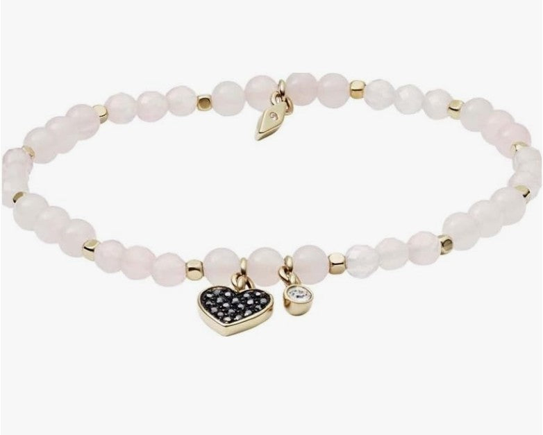 Weihnachtsgeschenkbox für Lehrer – „Danke“-Armband von FOSSIL &amp; Herzschild