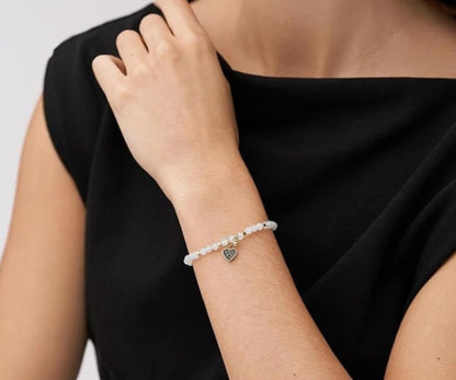 Weihnachtsgeschenkbox für Lehrer – „Danke“-Armband von FOSSIL &amp; Herzschild