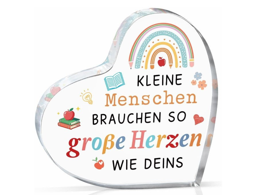 Weihnachtsgeschenkbox für Lehrer – „Danke“-Armband von FOSSIL &amp; Herzschild