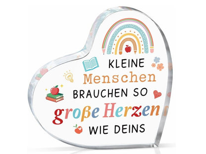 Weihnachtsgeschenkbox für Lehrer – „Danke“-Armband von FOSSIL &amp; Herzschild