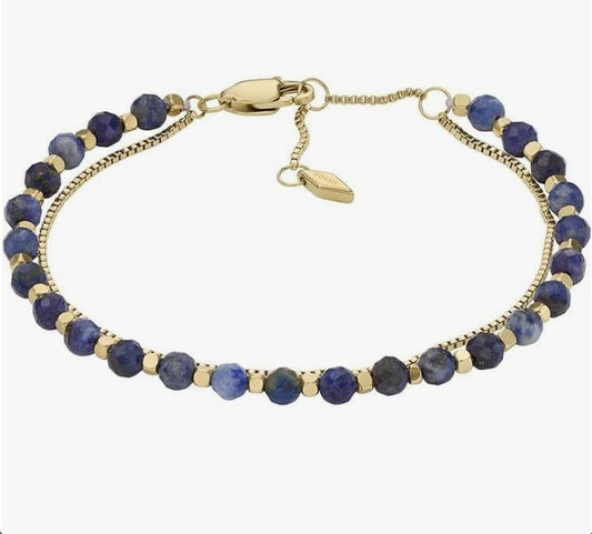 Fossil Gold Bracelet Gift for Her - with Sunflower Lucky Charm & Ferrero Rocher