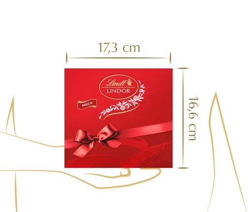 Swarovski Hyperbola Herz-Halskette – Geschenk für Mama – mit lila Schmetterlingsverzierung und Lindt Pralinen