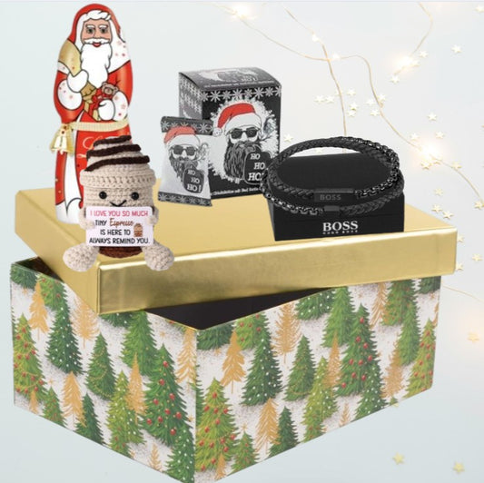 Weihnachtsgeschenkbox für Männer – „Du bist der Boss“-Edition mit positiven Vibes