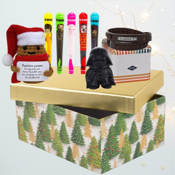Fossil Vintage Casual Bracelet Christmas Gift Box - with Herb Grinder & G-Rollz Storage Tubes
