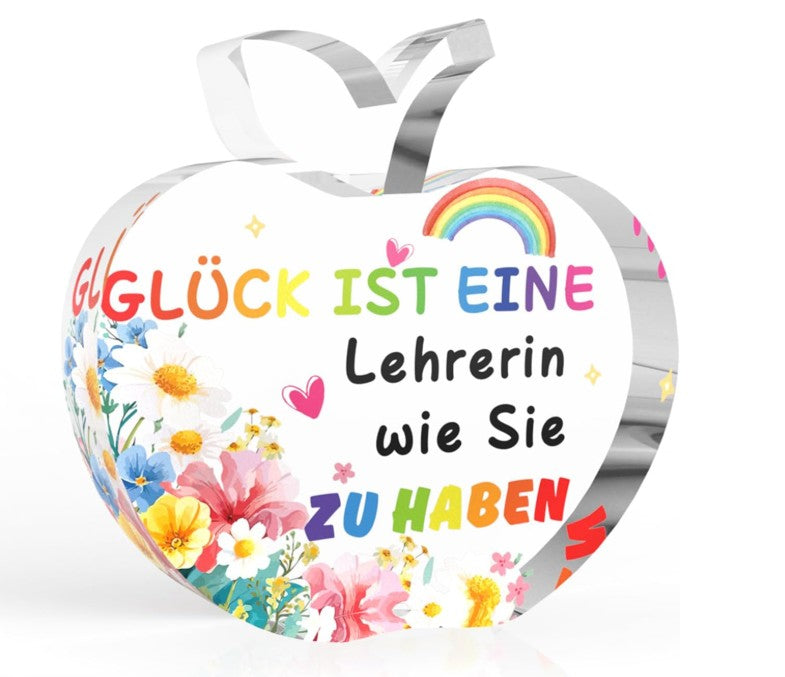 Weihnachtsgeschenkbox für Lehrer – Acrylplakette, Winter-Wellness-Set &amp; Pralinen