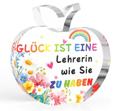 Weihnachtsgeschenkbox für Lehrer – Acrylplakette, Winter-Wellness-Set &amp; Pralinen