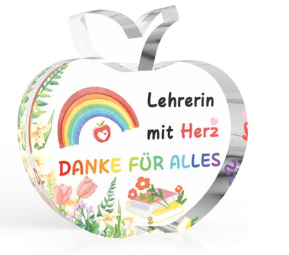 Weihnachtsgeschenkbox für Lehrer – Fossilienarmband, Acrylplakette &amp; Gourmet-Leckereien