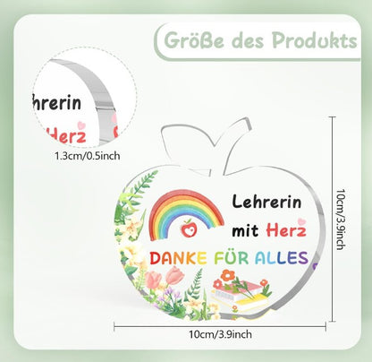 Weihnachtsgeschenkbox für Lehrer – Fossilienarmband, Acrylplakette &amp; Gourmet-Leckereien