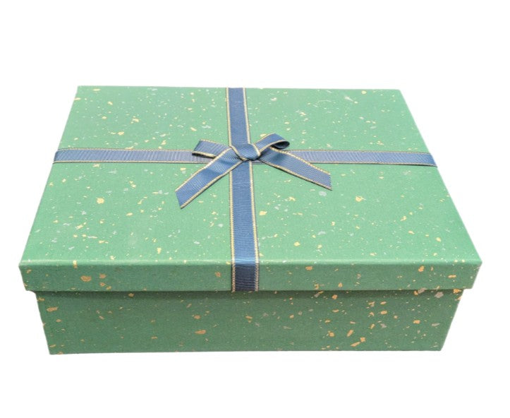 Elegante grüne Geschenkbox