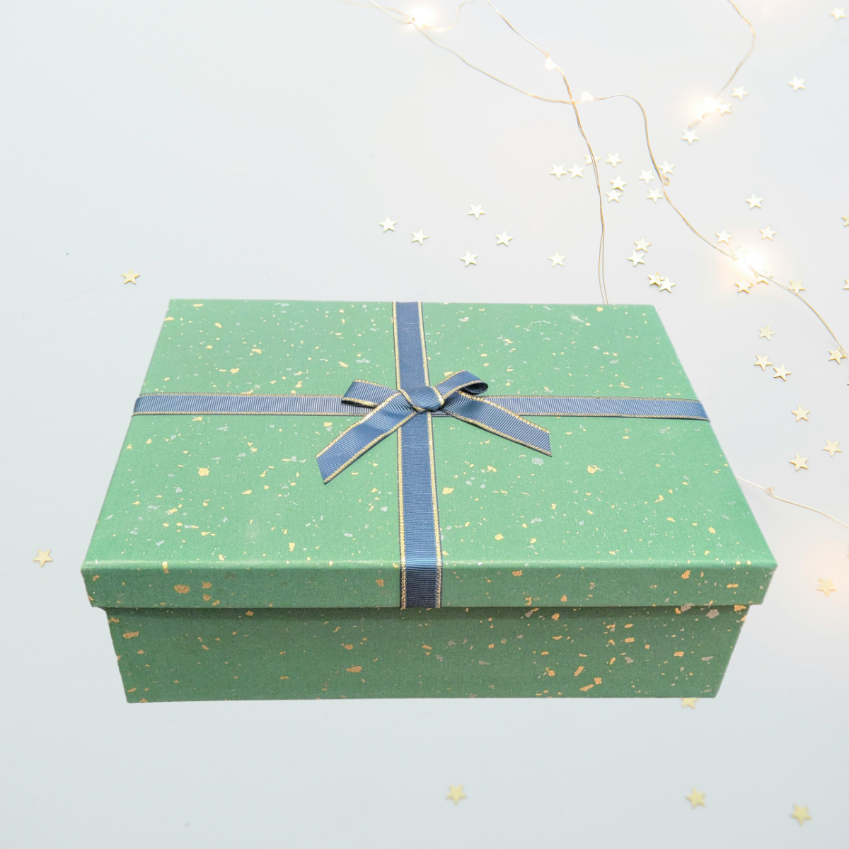 Elegante grüne Geschenkbox