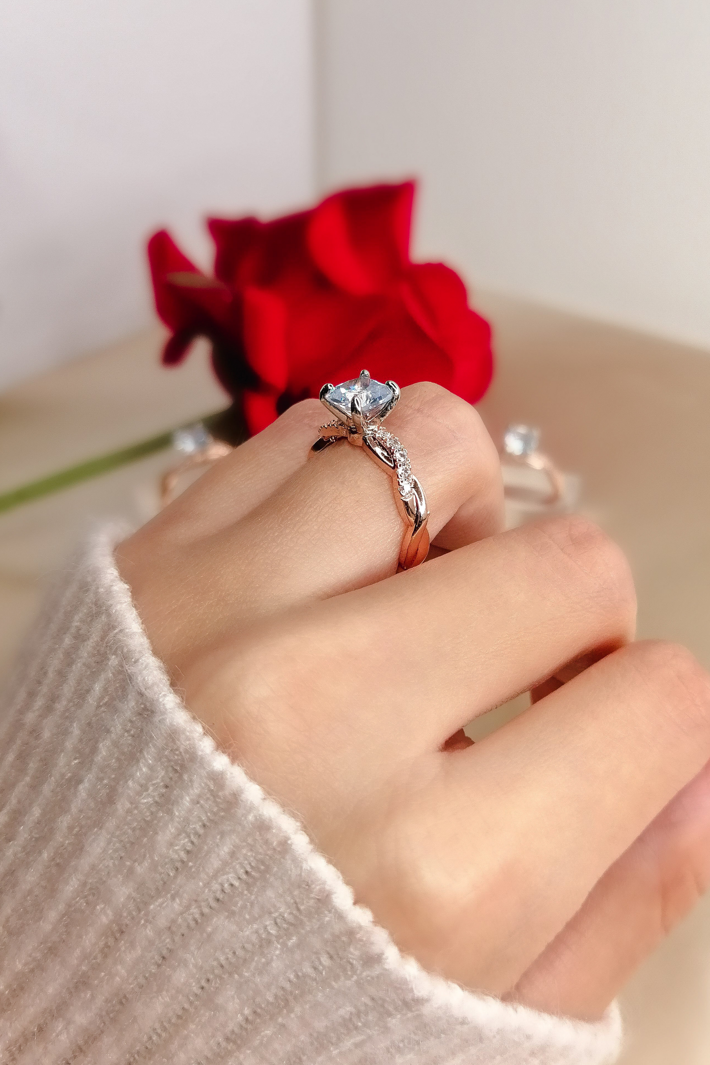 Enchanted Glow – Delicate Fairy Tale Ring  Because every story deserves a sparkling centerpiece.