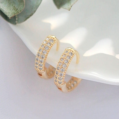 Cubic Zirconia Hoops - Because your ears deserve a little drama