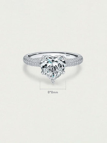 Heart of Ice  Sparkling Statement Ring - Because love deserves to shine from every angle.