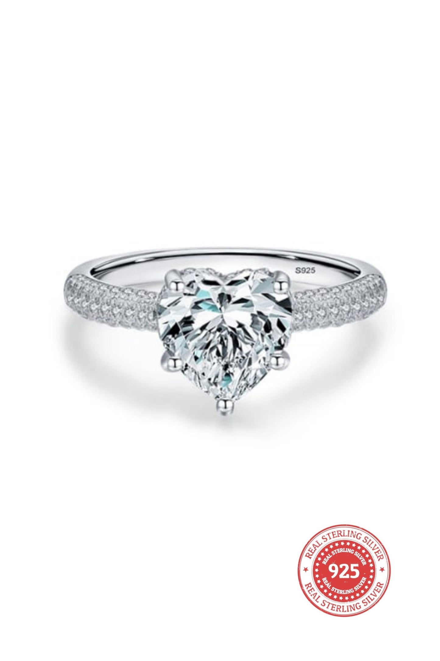 Heart of Ice  Sparkling Statement Ring - Because love deserves to shine from every angle.