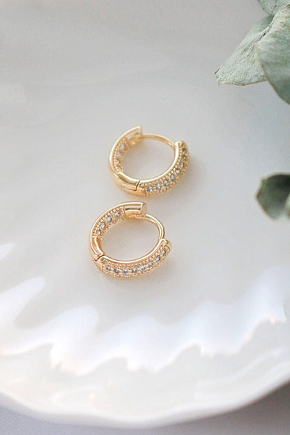 Cubic Zirconia Hoops - Because your ears deserve a little drama