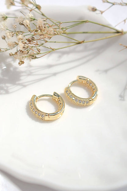 Cubic Zirconia Hoops - Because your ears deserve a little drama