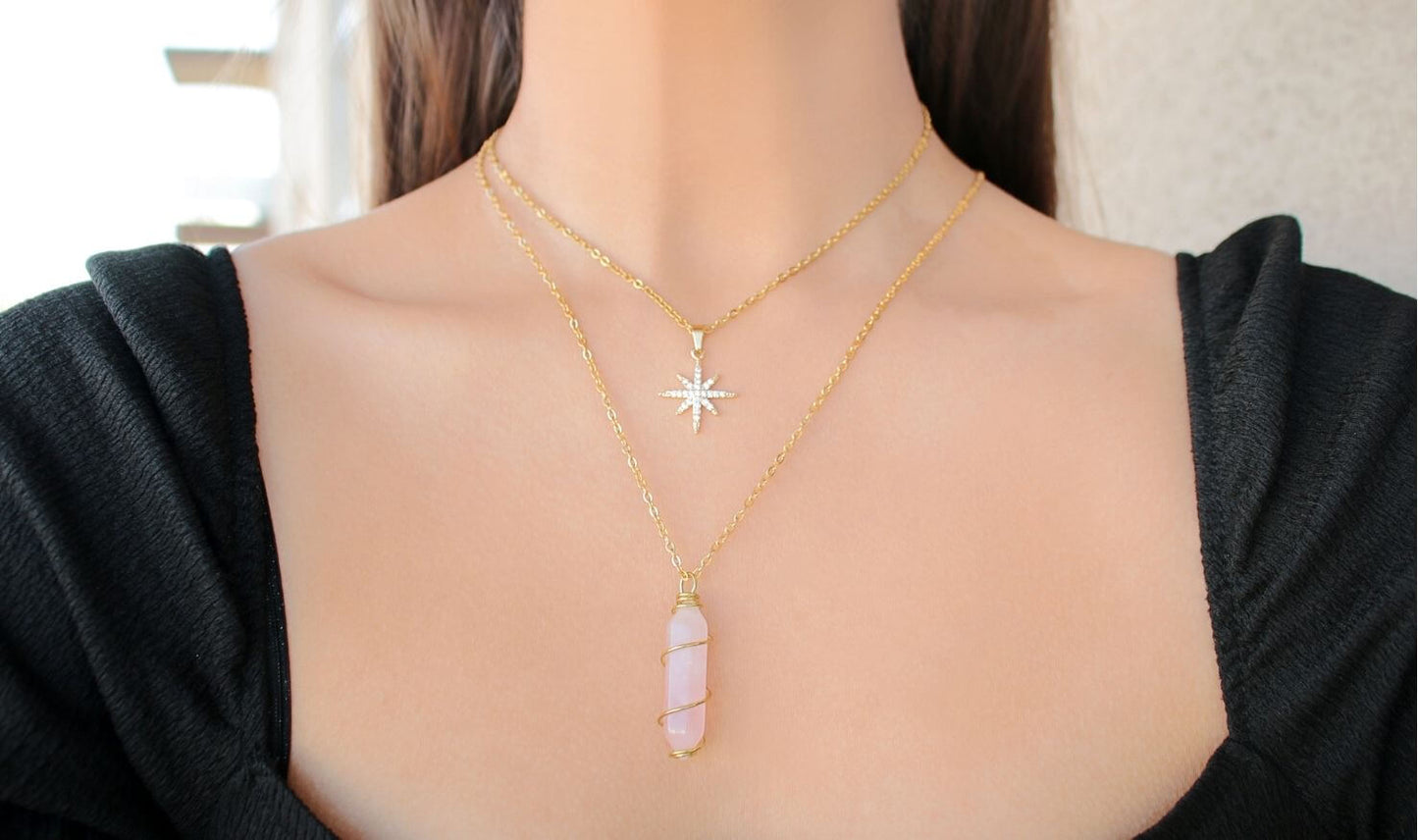 Polaris Star 24K Gold Necklace - Follow your inner light