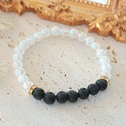 Lava Stone Elastic Aroma Diffuser Bracelet - Find your calm. Feel your strength. Carry your scent