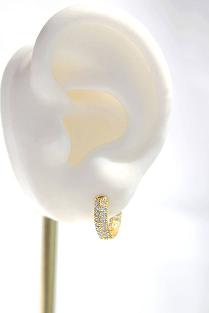 Cubic Zirconia Hoops - Because your ears deserve a little drama