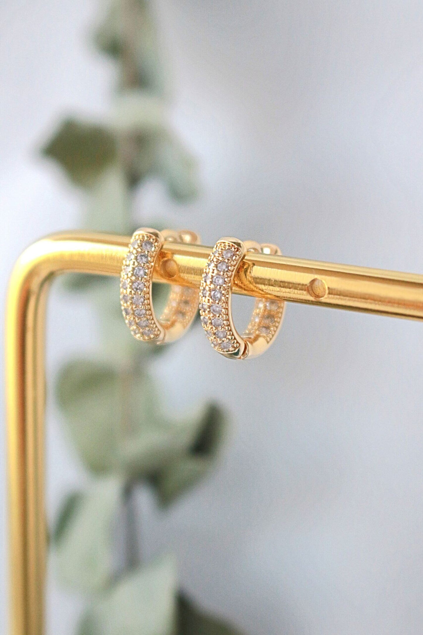 Cubic Zirconia Hoops - Because your ears deserve a little drama