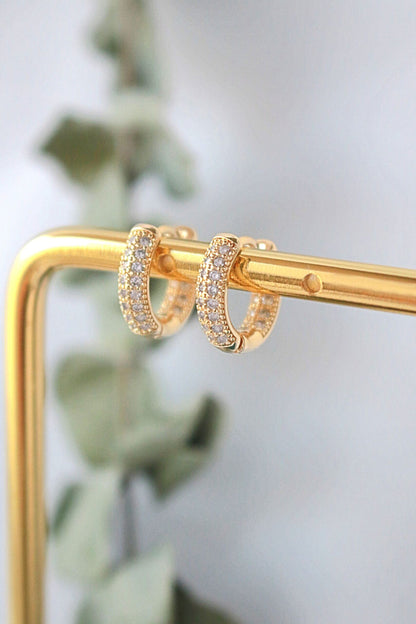 Cubic Zirconia Hoops - Because your ears deserve a little drama
