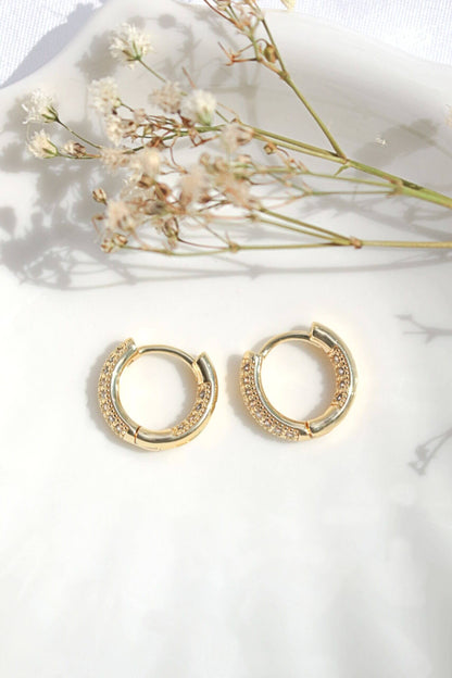 Cubic Zirconia Hoops - Because your ears deserve a little drama