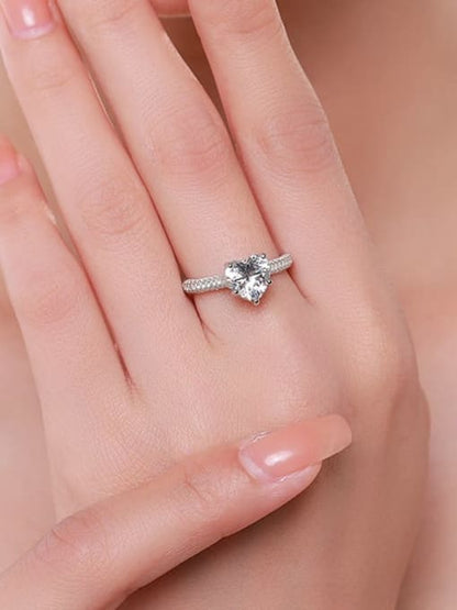 Heart of Ice  Sparkling Statement Ring - Because love deserves to shine from every angle.